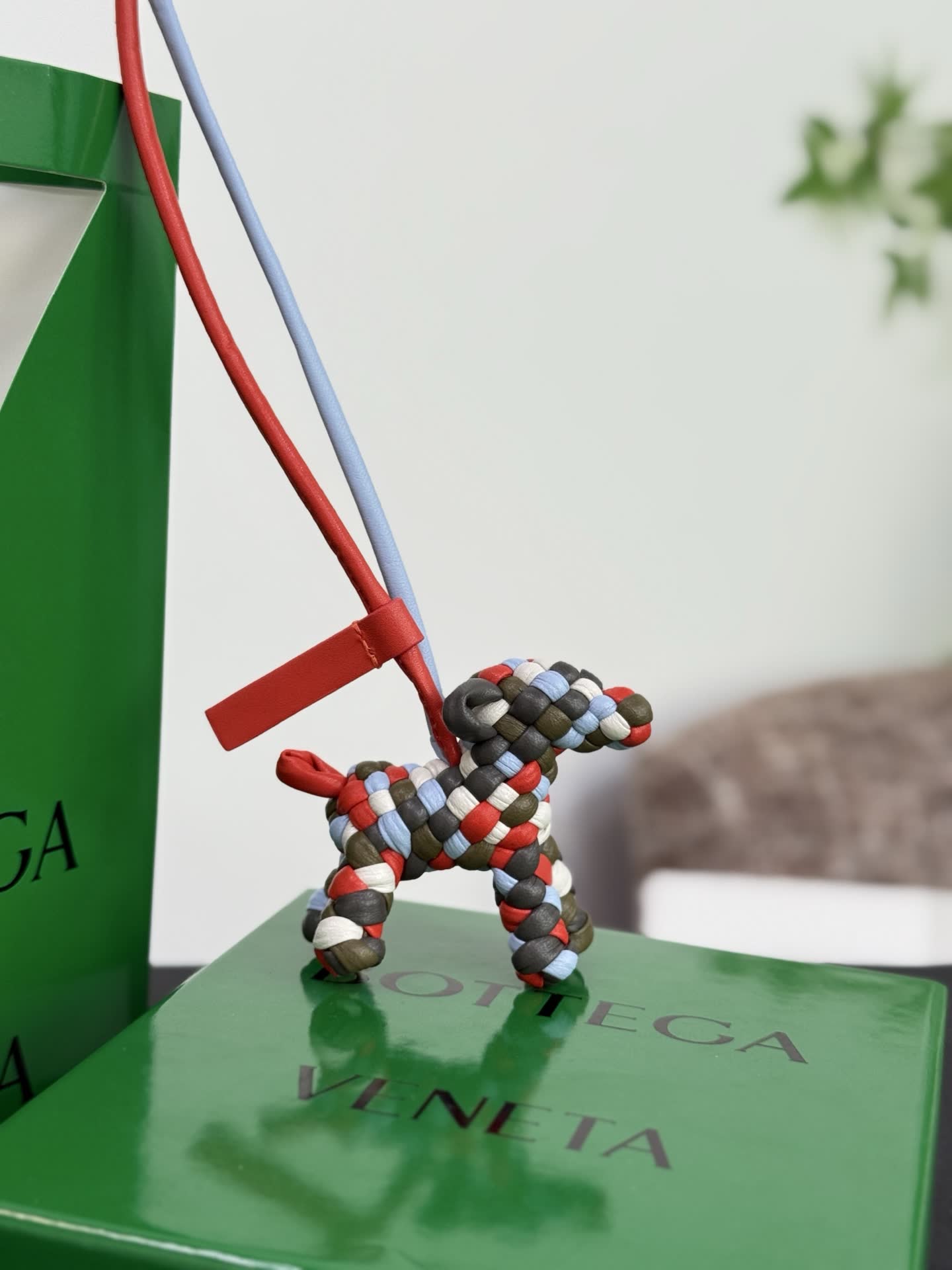 Bottega Veneta Beaded Dog Charm